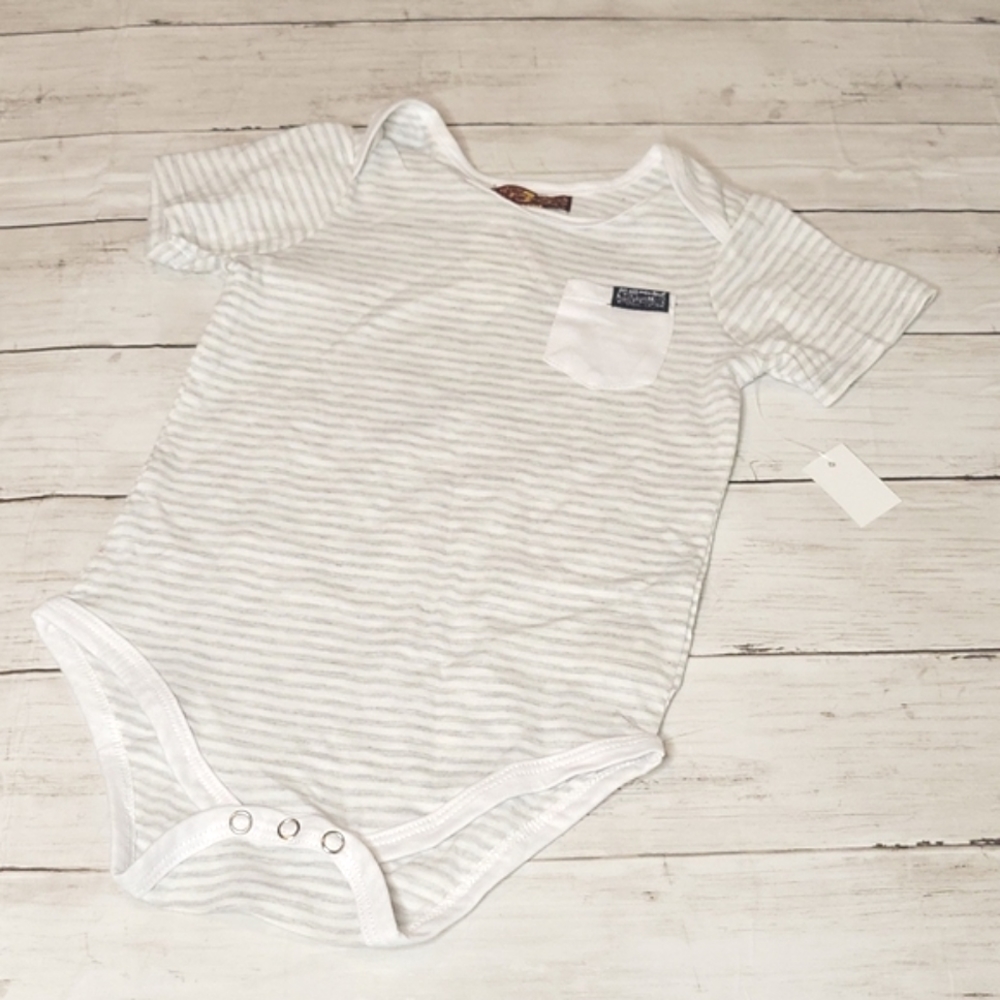 7 For All Mankind Striped Onesie